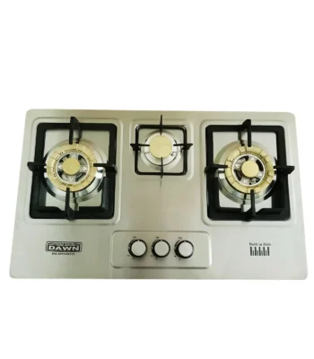 3-Burner Built-in Hob with Auto Ignition – DG-303