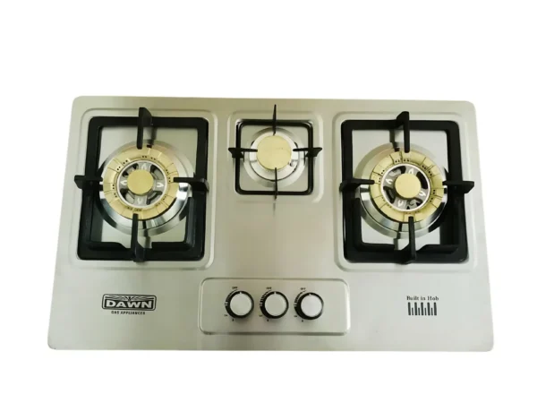 3-Burner Built-in Hob with Auto Ignition – DG-303