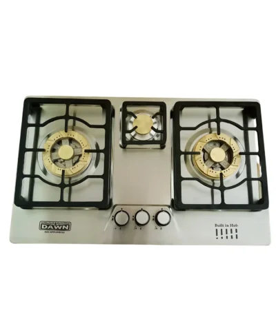 3-Burner Built-in Hob with Auto Ignition – DG-404