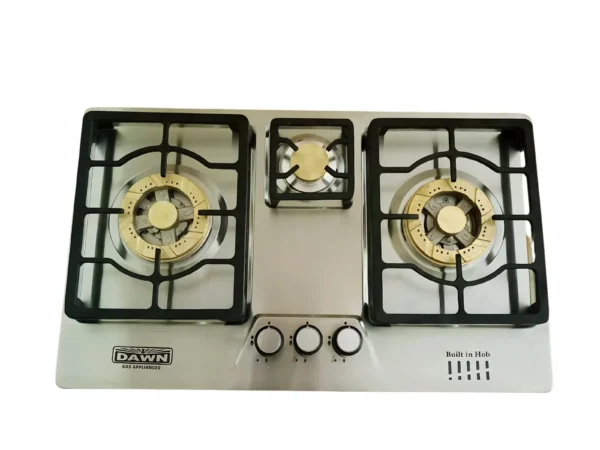 3-Burner Built-in Hob with Auto Ignition – DG-404