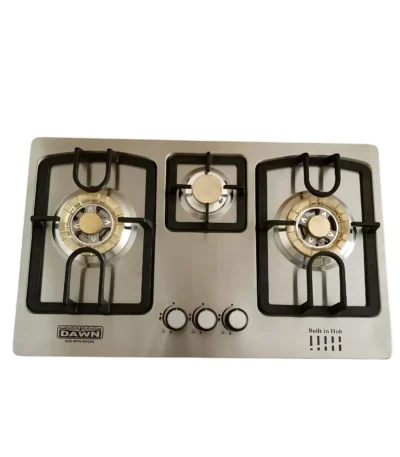 3-Burner Built-in Hob with Auto Ignition – DG-606