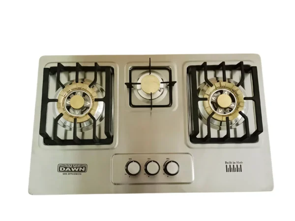 3-Burner Built-in Hob with Auto Ignition – DG-909