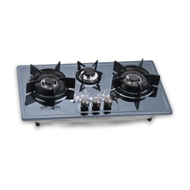 DawnGas DH2804 Stainless Steel Three-Burner Built-In Hob