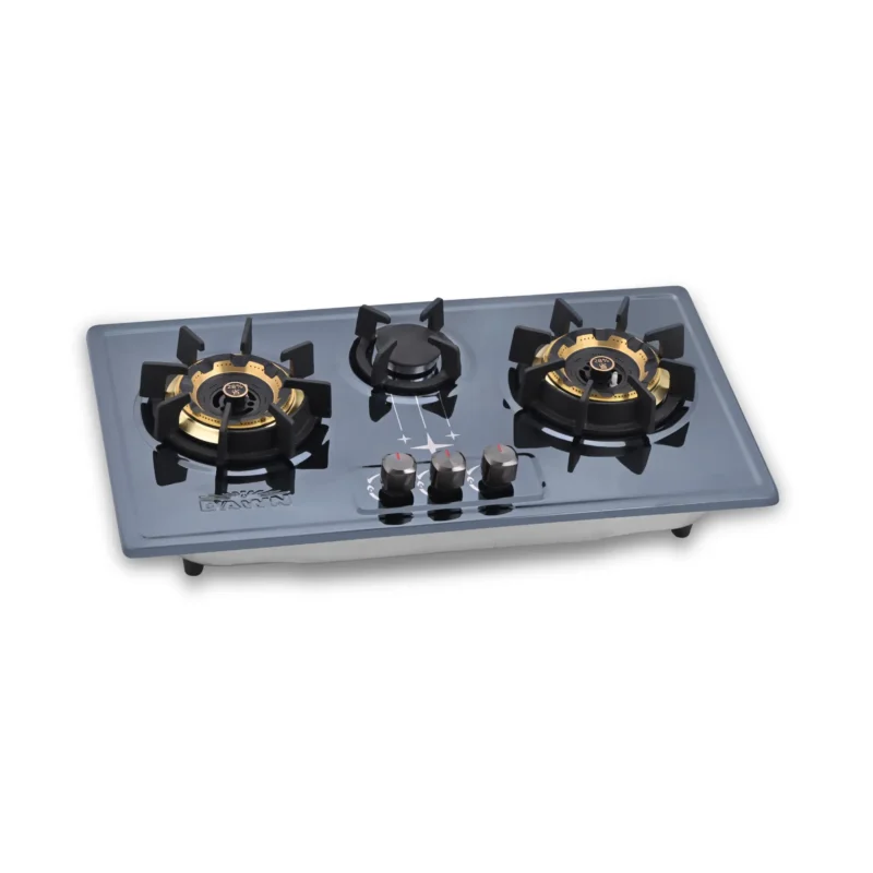 DawnGas DH2805CFB Stainless Steel Brass Burner Built-In Hob
