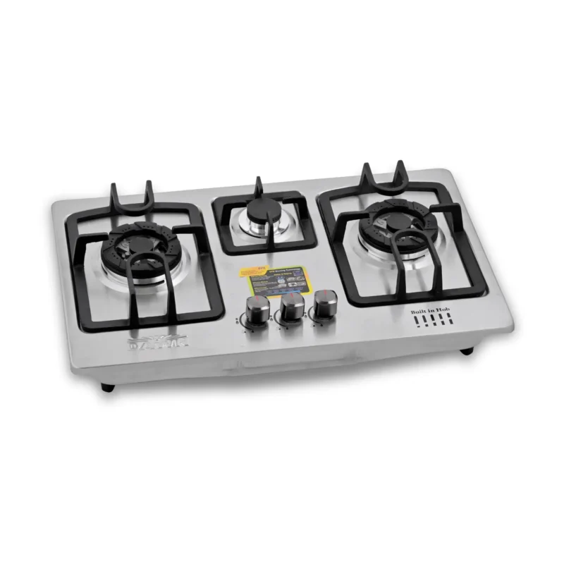 DawnGas DH606 Stainless Steel Three-Burner Built-In Hob