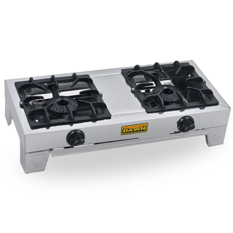 DawnGas DS111 Stainless Steel Double Burner Stove